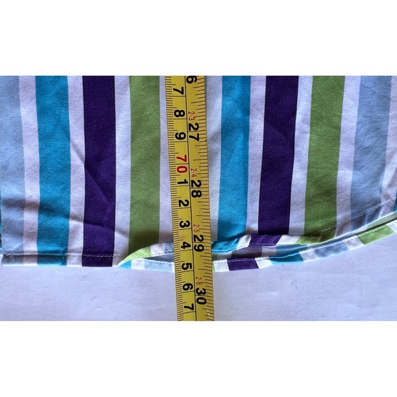 Hawes & Curtis York Classic Fit Button Down Shirt Mens Small Purple Green Blue - Picture 6 of 7